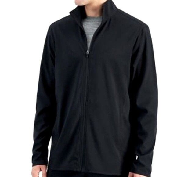 New ID Ideology Men's Regular Moisture Wicking Knit Jacket Black Size S - Picture 6 of 6